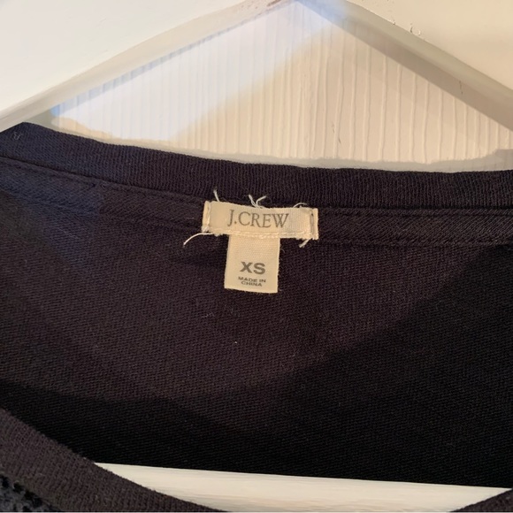 JCrew Navy Long Sleeve Shirt Women’s Size XS - Picture 3 of 7